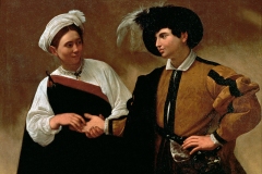 fotografia di opere d'arte&Caravaggio La Buona Fortuna Pinacoteca Capitolina, Roma